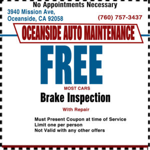 Brake Inspection Coupon Oceanside